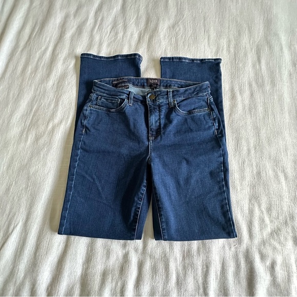 NYDJ Barbara Bootcut Jeans Womens 8 Blue Denim Lift Tuck Stretch Classic Style - Picture 1 of 12